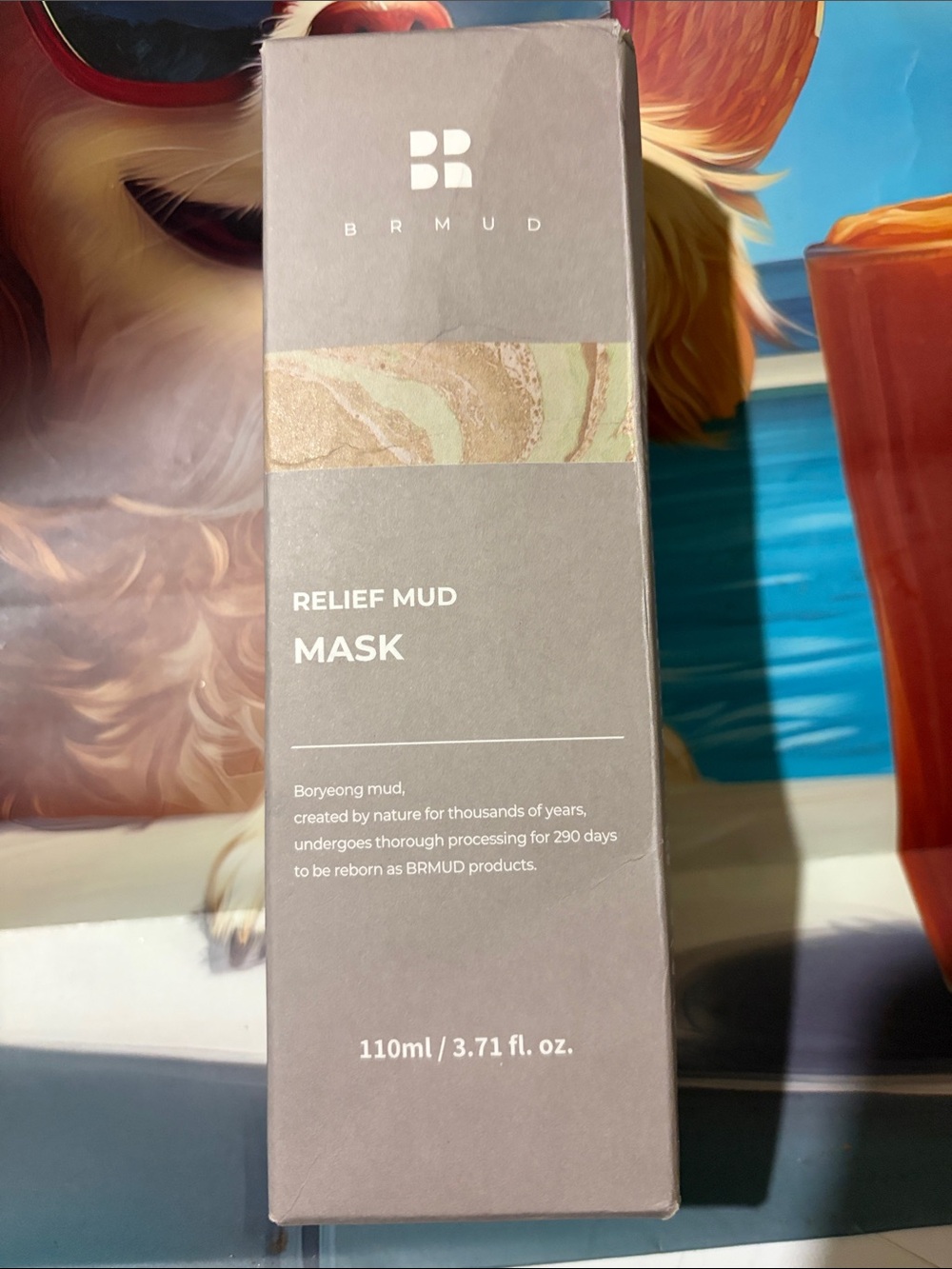 BRMUD Relief Mud Mask - Gray Box with Green Accent